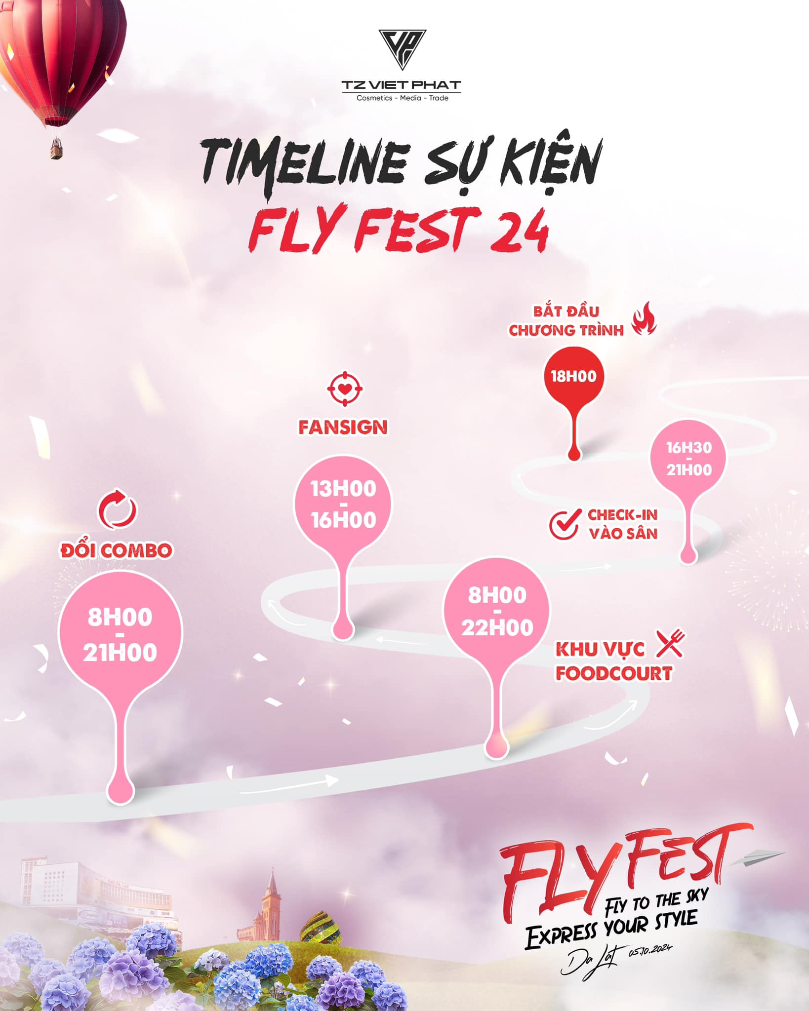 TIMELINE SỰ KIỆN FLY FEST 24 