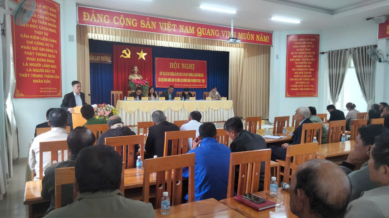 HỘI NGHỊ TIẾP XÚC CỬ TRI TRƯỚC KỲ HỌP THỨ 15 (KỲ HỌP THƯỜNG LỆ GIỮA NĂM 2025) CỦA HĐND THỊ TRẤN LẠC DƯƠNG KHÓA IV NHIỆM KỲ 2021 - 2025