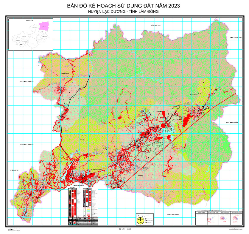 Thông báo công khai quy hoạch sử dụng đất đến năm 2030 huyện Lạc Dương, tỉnh Lâm Đồng