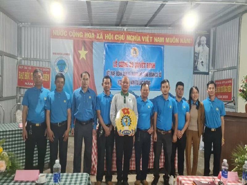 Lâm Đồng thành lập công đoàn cơ sở đầu tiên năm 2025
