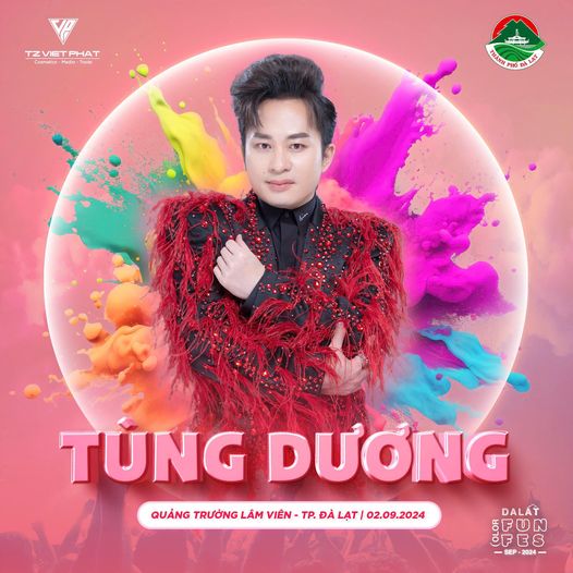 TÙNG DƯƠNG SẼ ĐƯA BẠN VÀO THẾ GIỚI ÂM NHẠC ĐẦY PHIÊU DU TẠI DALAT COLOR FUN FEST 2024