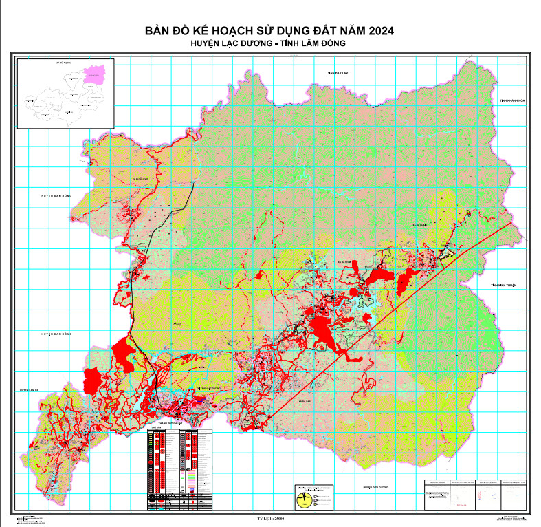 Thông báo công khai Kế hoạch sử dụng đất năm 2024 huyện Lạc Dương, tỉnh Lâm Đồng