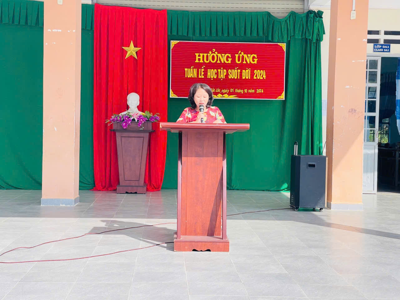 Hưởng ứng tuần lễ " học tập suốt đời" tại trường THCS xã Lát